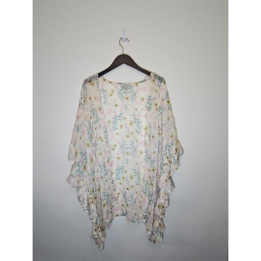 Charlie Paige Cover Up‎ KIMONO style L/XL Sheer Loose Fit